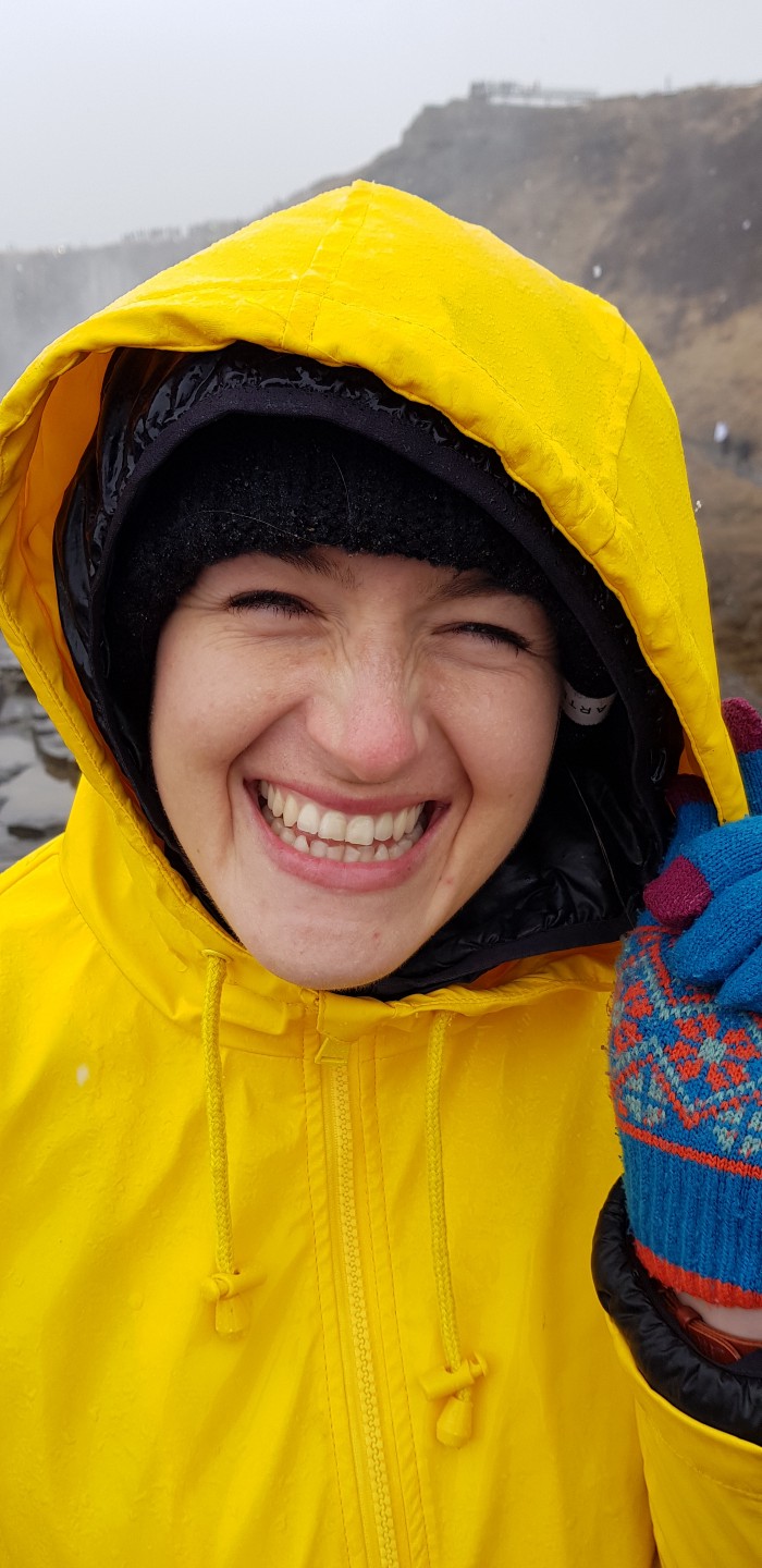 In Iceland, between the hailstorms